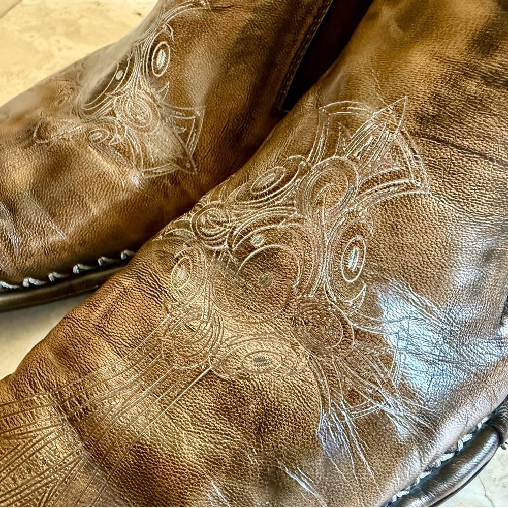 Robert Wayne Leather Mens Dress Shoes/Boot, Size 11 - Picture 3 of 8